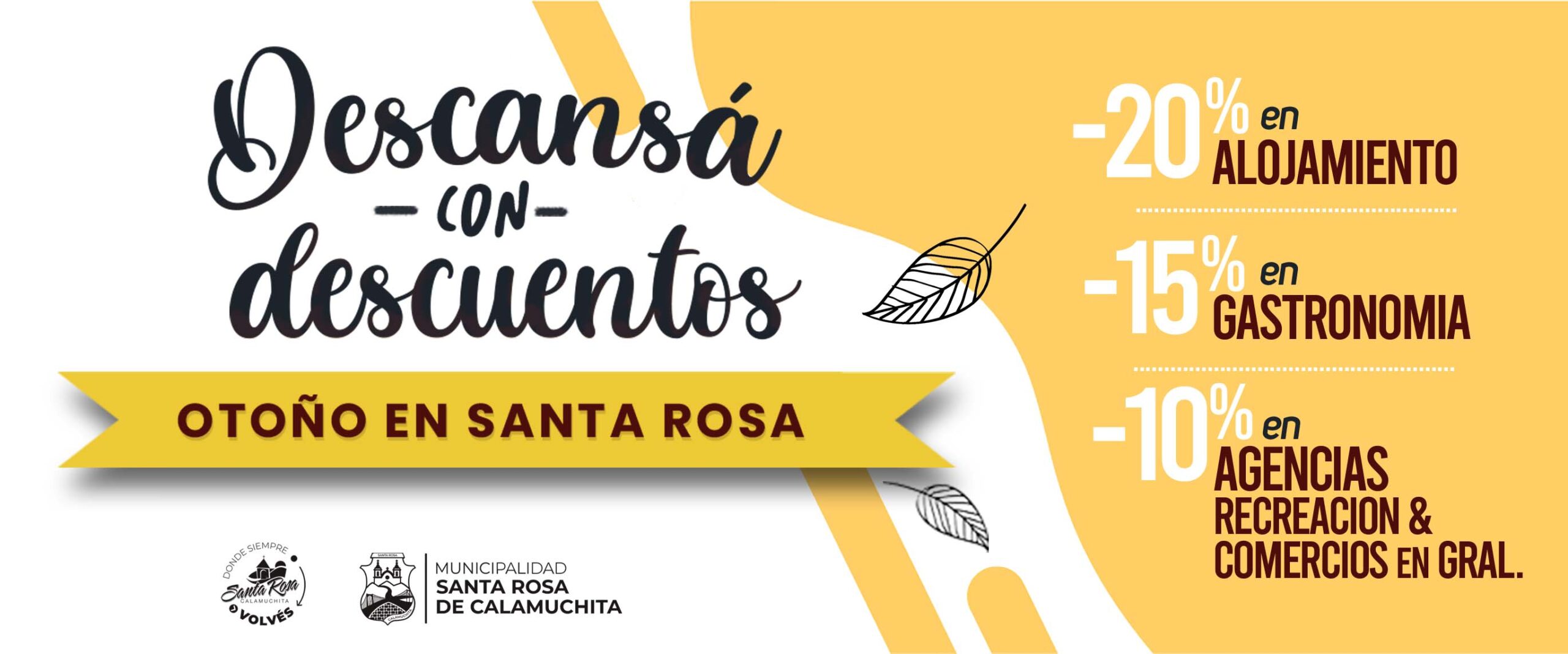 En este momento estás viendo “Descansá con Descuentos”: promo para vivir el otoño en Santa Rosa